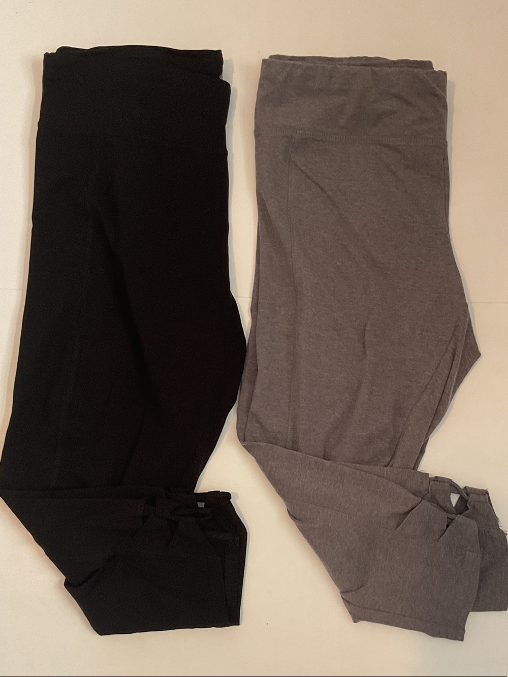 ACX Knotted Hem Cropped Leggings